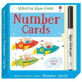 Wipe-clean Number cards - Usborne Wipe-clean cards
