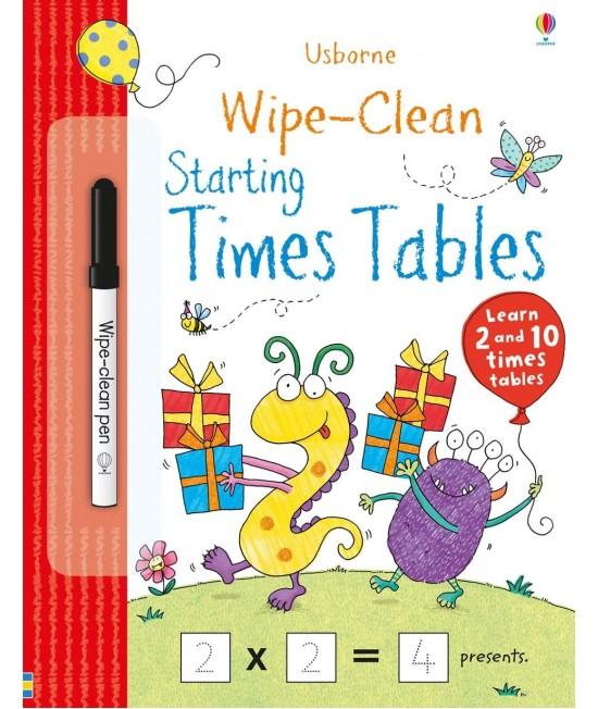 Wipe-clean Starting Times Tables - Usborne Wipe-clean learning