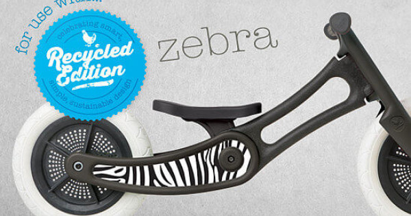 Autocolant Sticker Bicicleta Wishbone Editie Reciclata Zebra