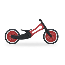Bicicletă de echilibru Wishbone Design 3-în-1 - Ediţie Reciclată RE2 Red (bicicletă fără pedale)