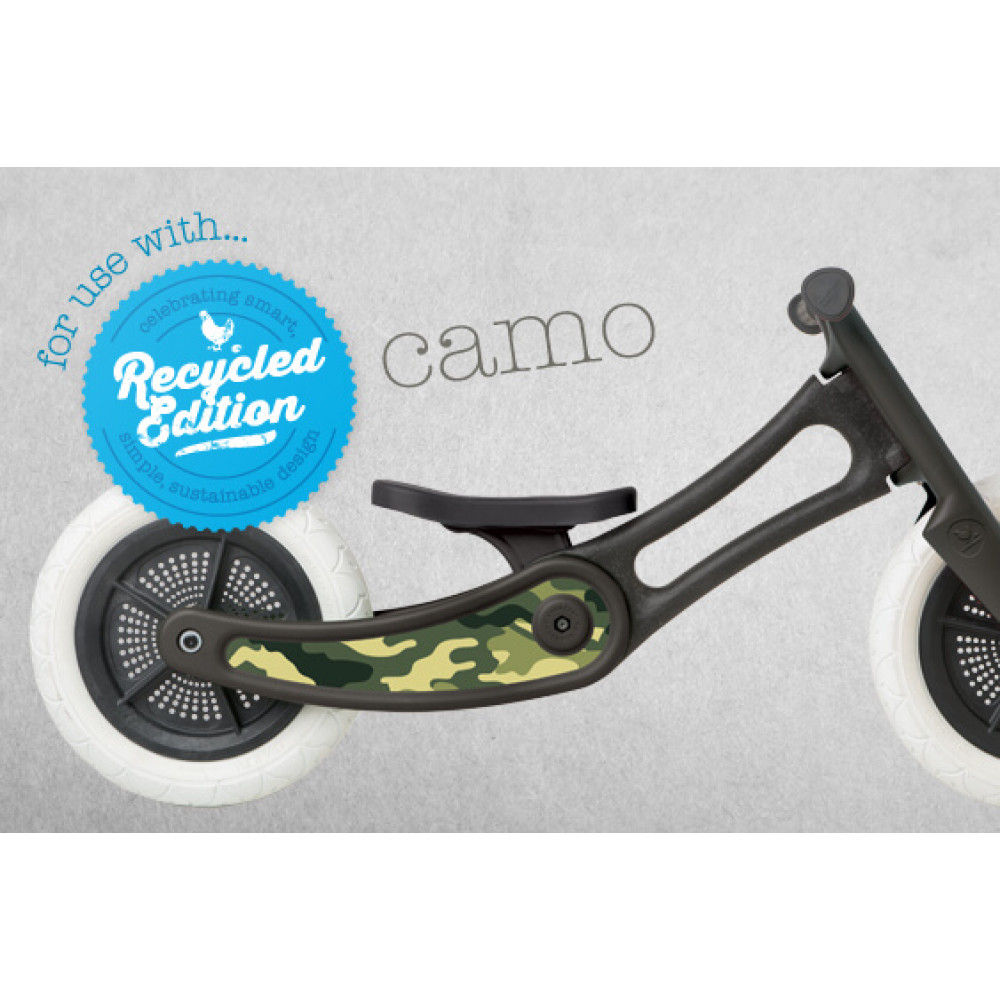 Sticker, autocolant decorativ, pentru bicicleta Wishbone Ediție Reciclată - Camo Green