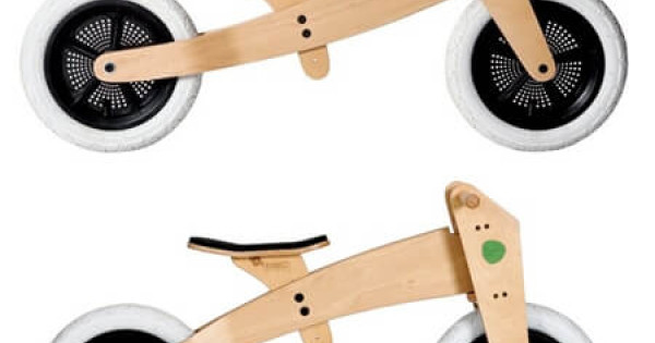 Bicicleta Echilibru Wishbone Design Original Lemn Fara Pedale 2 Roti