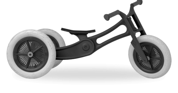 Bicicleta Echilibru Wishbone Design 3 In 1 Editie Reciclata Re2 Black Fara Pedale