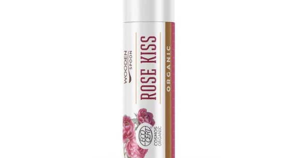 Balsam Organic Pentru Buze Wooden Spoon Rose Kiss