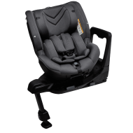 Scaun auto rotativ Axkid Spinkid pentru 0-18 kg (cu spatele la sensul de mers) cu ISOFIX - Granite Melange
