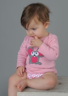Tricou cu mânecă lungă din bumbac organic imprimat Baba+Boo Margot Mouse